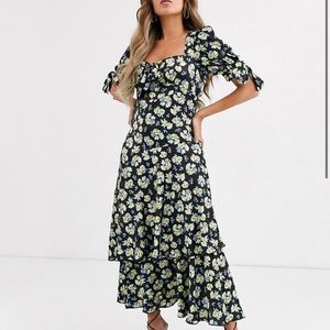 ASOS floral maxi tea dress